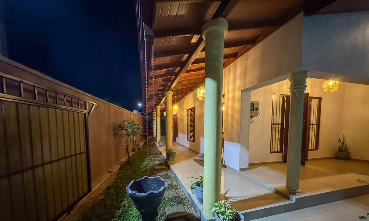 Villa Warmth at Night